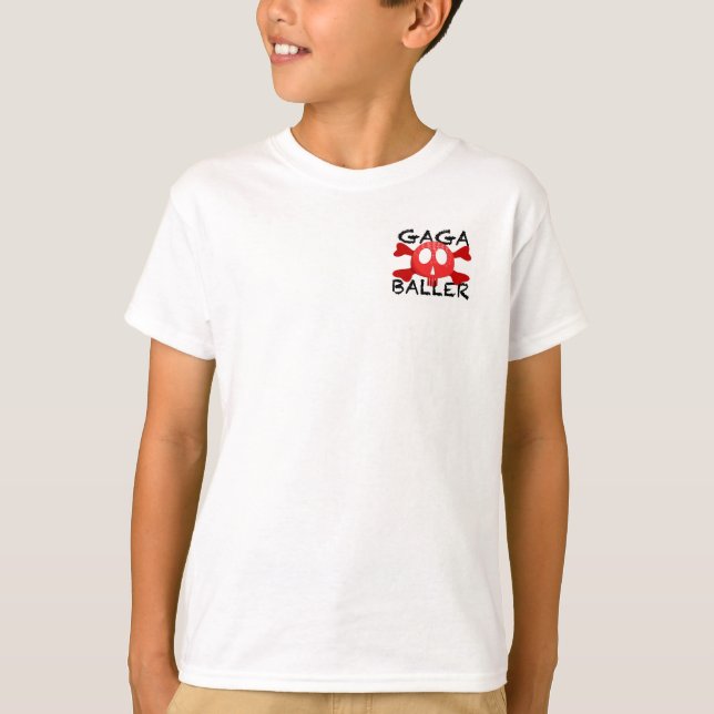 Les jambes de T-shirt de logo de Gagaballer (Devant)