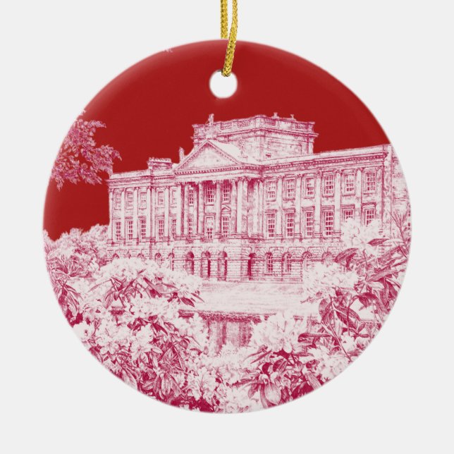 Les Jardins de Pemberley (Rouge) - Ornement en cér (Devant)
