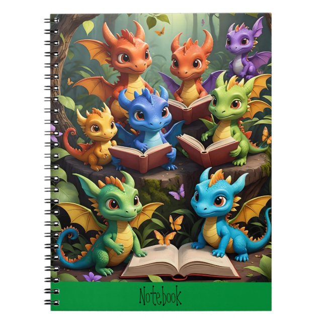 Les jeunes dragons lisant des livres sur la couver (Devant)