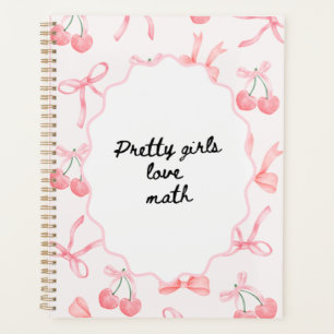 Les jolies filles aiment les maths - Cahier - Mign