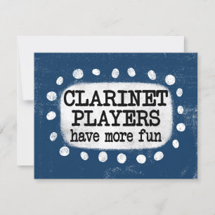 Les Joueurs Clarinet Ont Plus De Carte De Voeux Am
