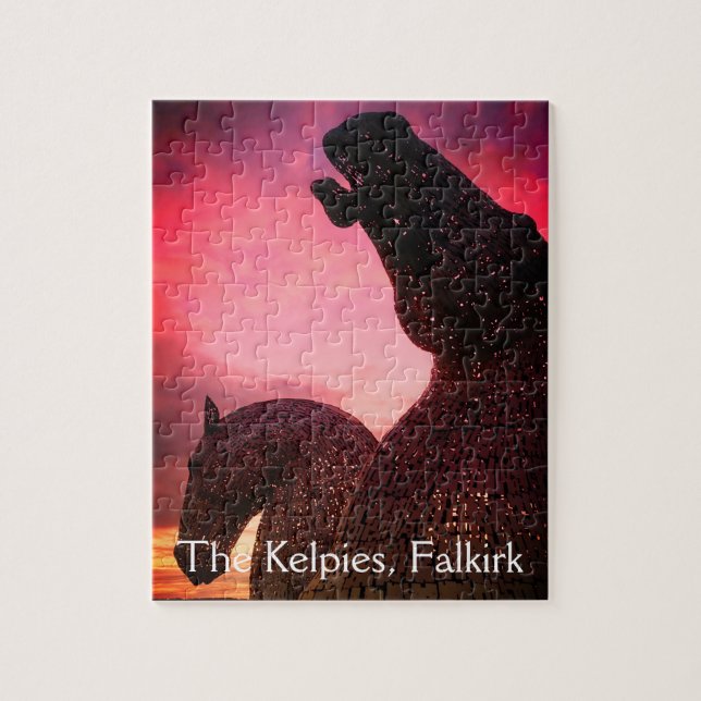 Les Kelpies à Falkirk, Ecosse, beau puzzle (Vertical)