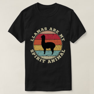 Les lamas sont mon esprit animal T-shirt