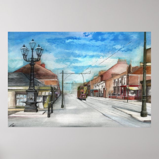 Les lampes Thornaby 5 et le tramway - POSTER (Devant)