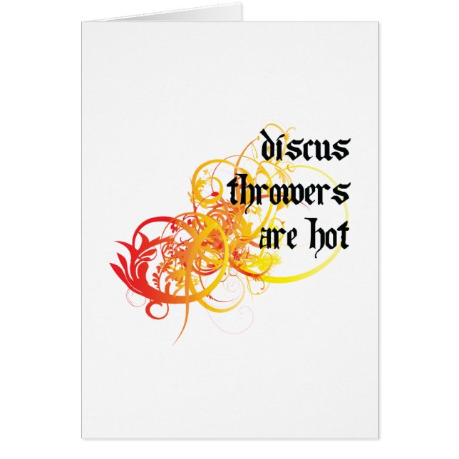 Les lanceurs de disque sont chauds (Devant)