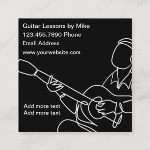 Les leçons de guitare les plus uniques Cartes de 
