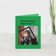 Les Leprechauns m'ont fait le faire Carte de voeux