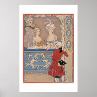 Les Liaisons Dangereuses Theatre Scene Poster