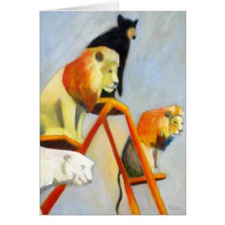Les lions n de cirque soutient la carte