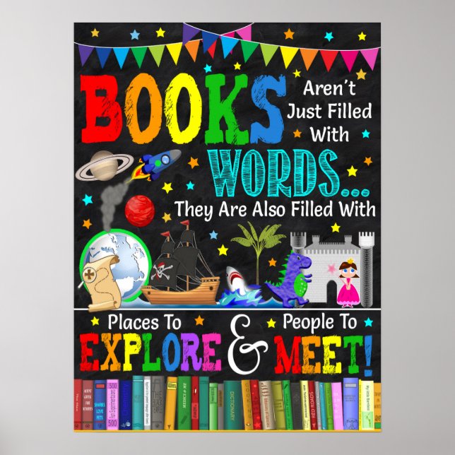 Les Livres Sont Plus Que Des Mots Poster De Biblio (Devant)
