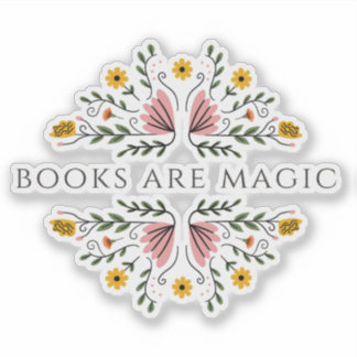 Les livres sont un autocollant magique