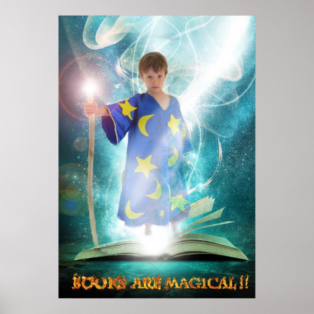 Les livres sont une affiche magique (Devant)