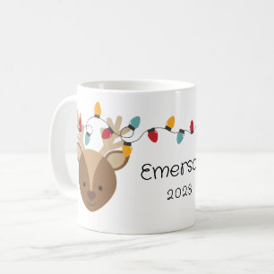 Les lumières de Noël de l'enfant Mug personnalisée