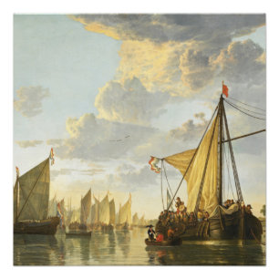 Les Maas à Dordrecht Aelbert Cuyp Poster