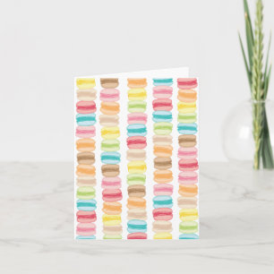 Les Macarons Blank Note Card