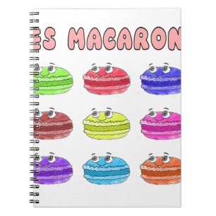 Les Macarons Cute Cartoon Notebook
