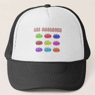 Les Macarons Cute Cartoon Trucker Hat