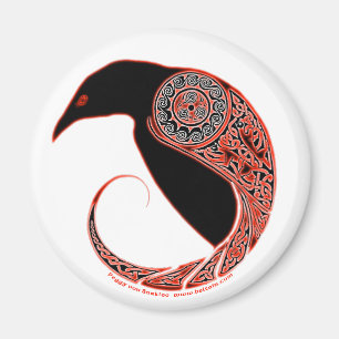 Les magnets du réseau celtique Morrigan Raven