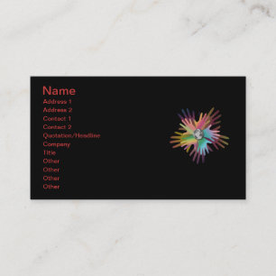 Les mains du Carte de visite mondial