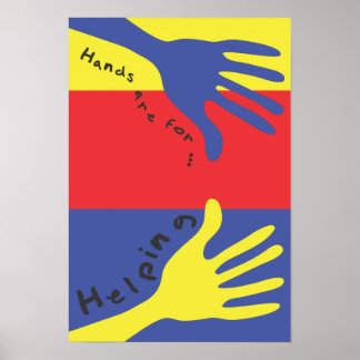Les Mains Sont Pour Aider Poster