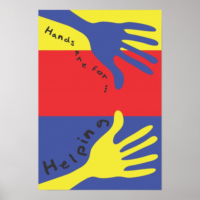 Les Mains Sont Pour Aider Poster (Devant)