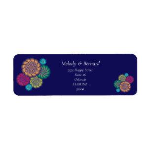 Les Mandalas Floraux Modernes. Adresse de retour b