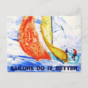 Les marins le font mieux carte postale