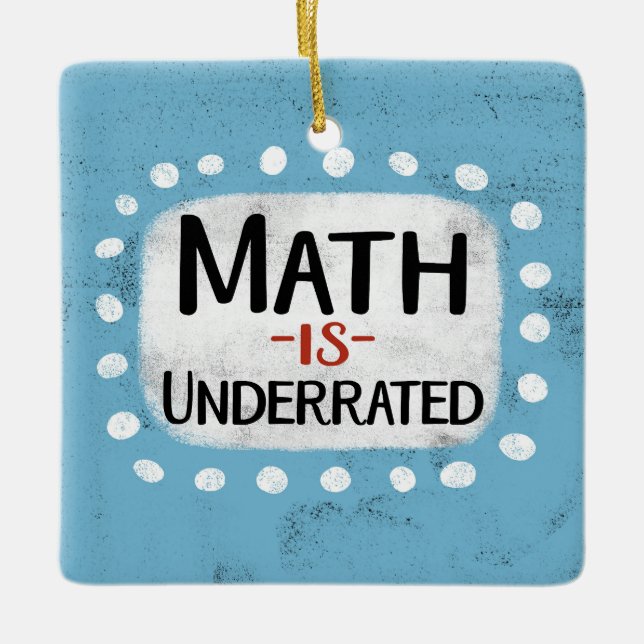 Les maths sont des ornements sous-évalués (Devant)