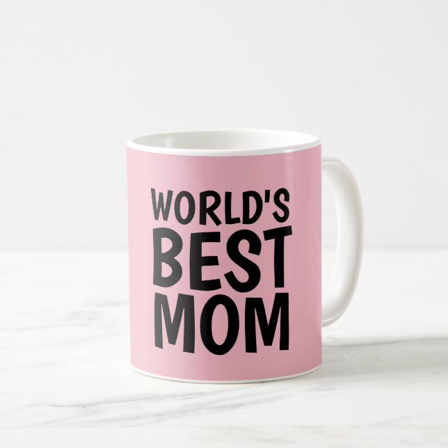 LES MEILLEURES Mugs À Café MOM DU MONDE (Devant droit)