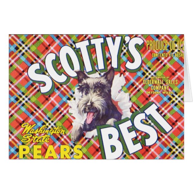 Les meilleures poires de Scotts - étiquette de (Devant horizontal)