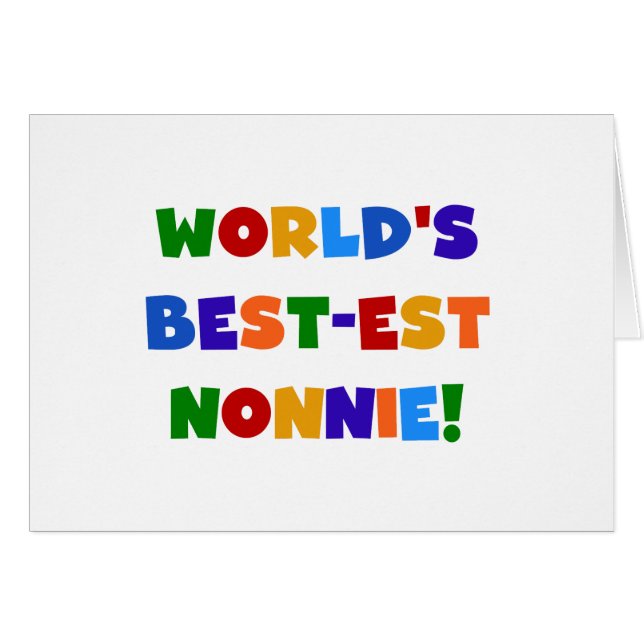 Les meilleurs cadeaux de couleur vive Nonnie du mo (Devant horizontal)