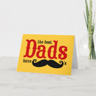 Les Meilleurs Pères Ont Une Carte Moustaches