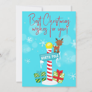 Les "meilleurs souhaits de Noël pour vous !" Carte