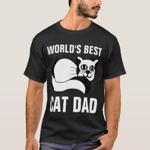 LES MEILLEURS T-shirts CAT DAD DU MONDE, Noir