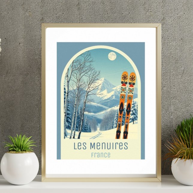 Les Menuires ski resort Poster (Creator Uploaded)