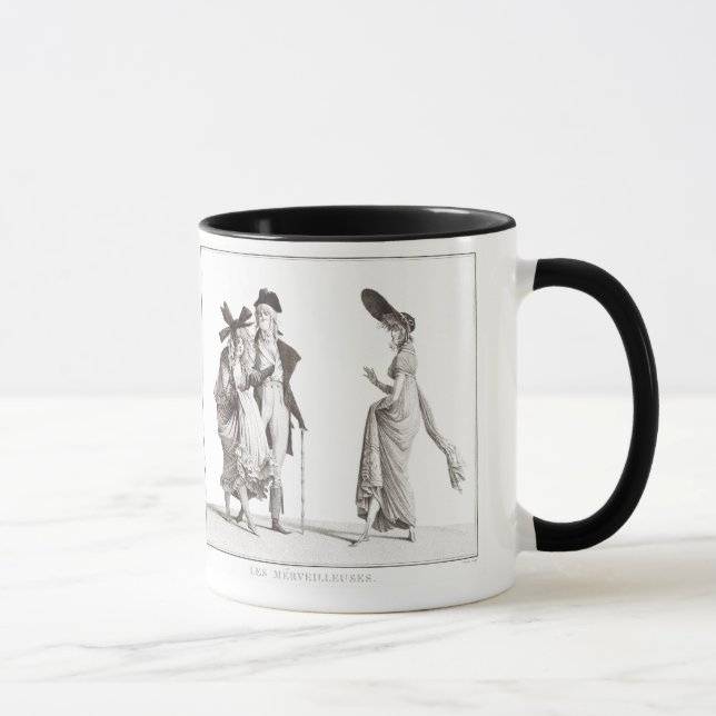Les Merveilleuses - 18th Century French Fashions Mug (Right)