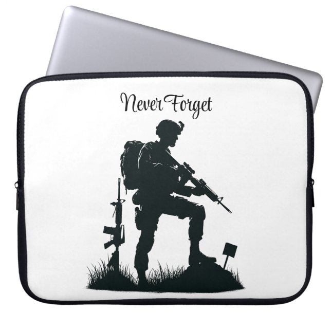 Les militaires n'oublient jamais le sac pour ordin (Devant)