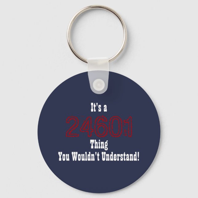 Les Mis 24601 Keychain (Front)