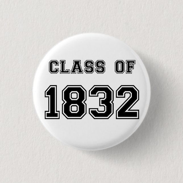 Les Misérables Love: Class of 1832 Button (Front)