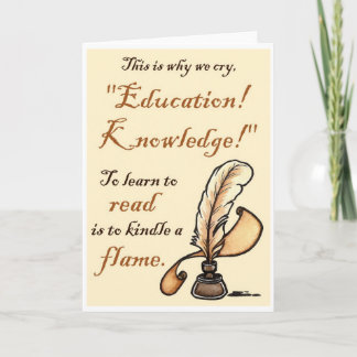 Les Misérables Love: Education Knowledge Note Card