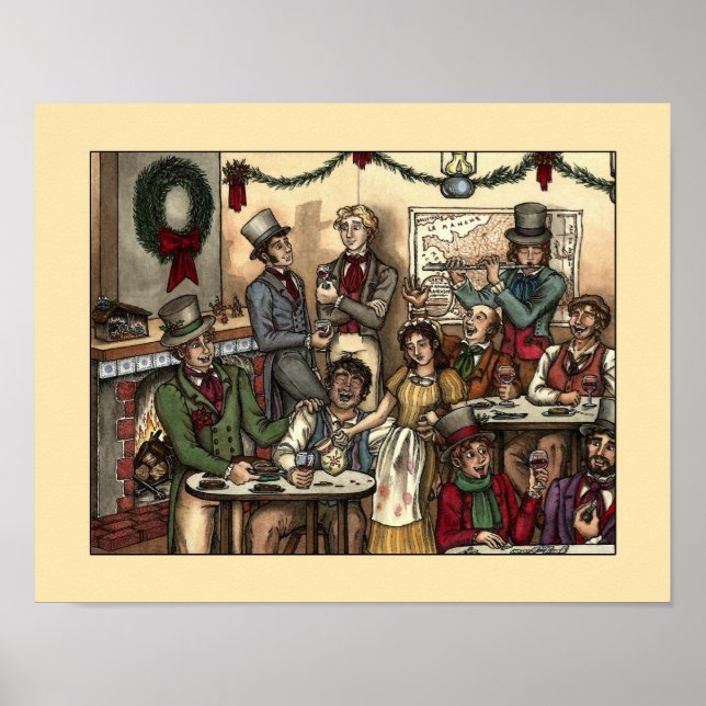Les Misérables Love : Les Amis Poster de Noël (Devant)