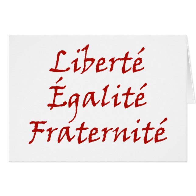 Les Misérables Love: Liberté, Égalité, Fraternité (Front Horizontal)