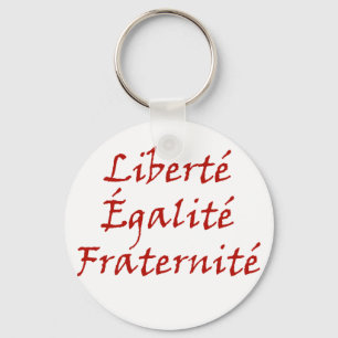 Les Misérables Love: Liberté, Égalité, Fraternité Keychain