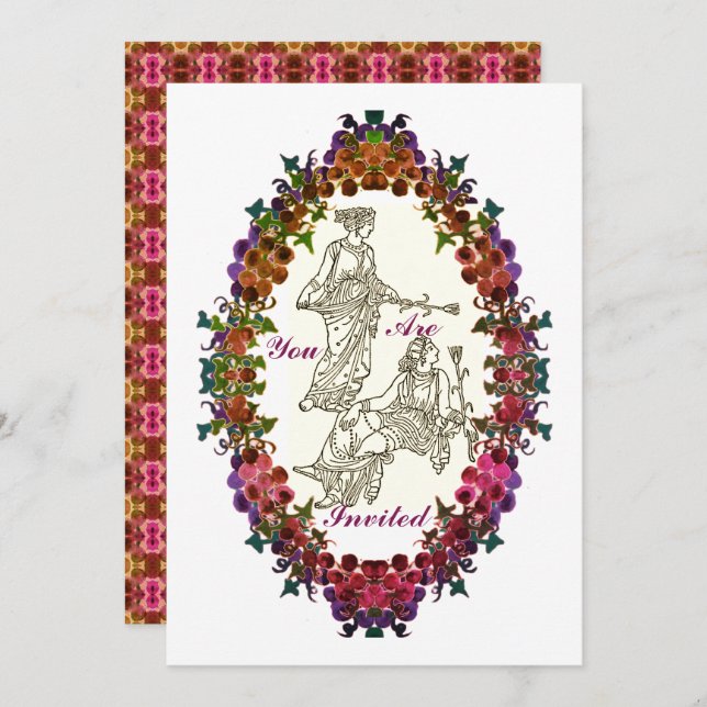 Les modes grecques antiques Invitation (Devant / Derrière)