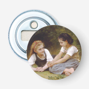Les Noisettes: Young Girls Collecting Hazelnuts Bottle Opener