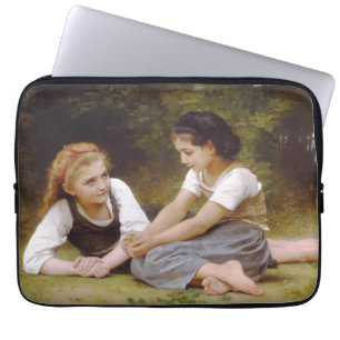 Les Noisettes: Young Girls Collecting Hazelnuts Laptop Sleeve