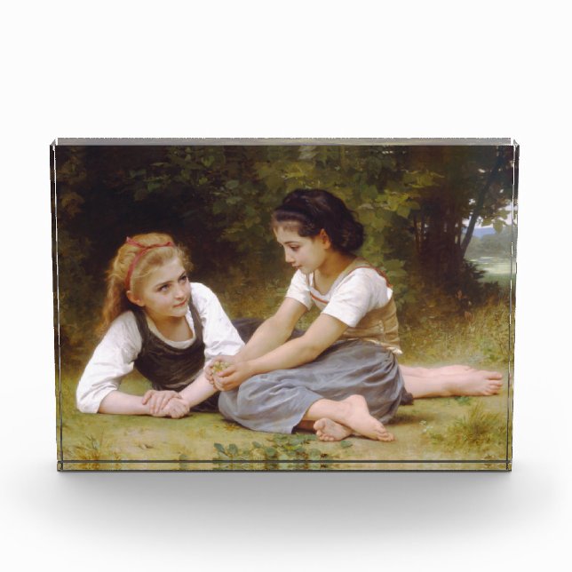 Les Noisettes: Young Girls Collecting Hazelnuts Photo Block (Front)