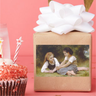 Les Noisettes: Young Girls Collecting Hazelnuts Sticker