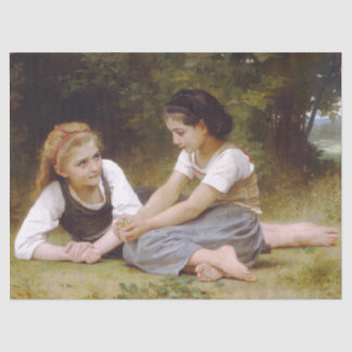 Les Noisettes: Young Girls Collecting Hazelnuts Tissue Paper