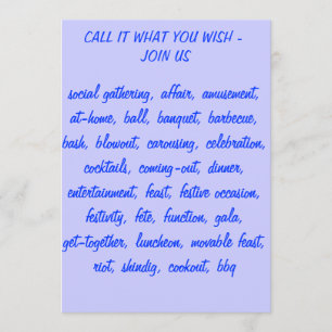 LES NOMBREUSES DÉFINITIONS D'UNE INVITATION ENSEMB